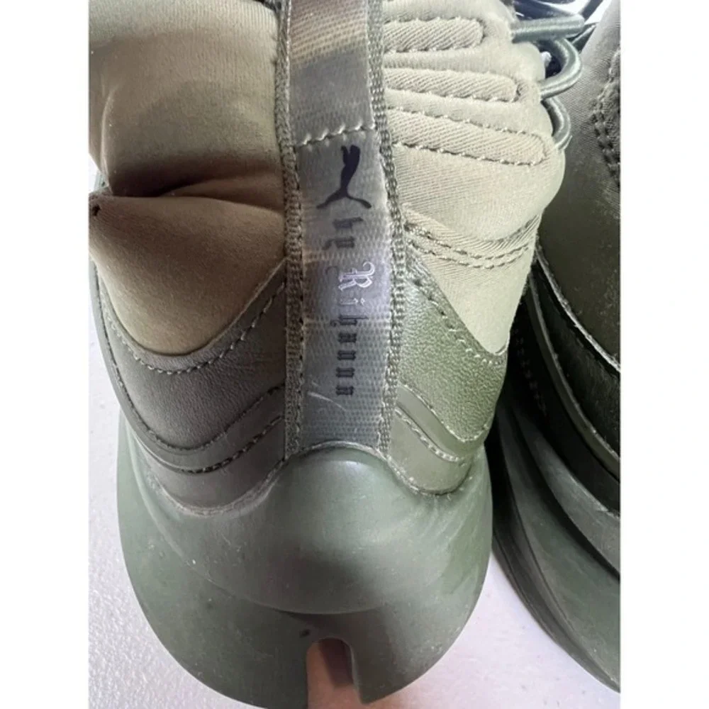 Fenty by Rihanna Puma Womens X Trainer Green Running Shoes Sneakers Size 7.5